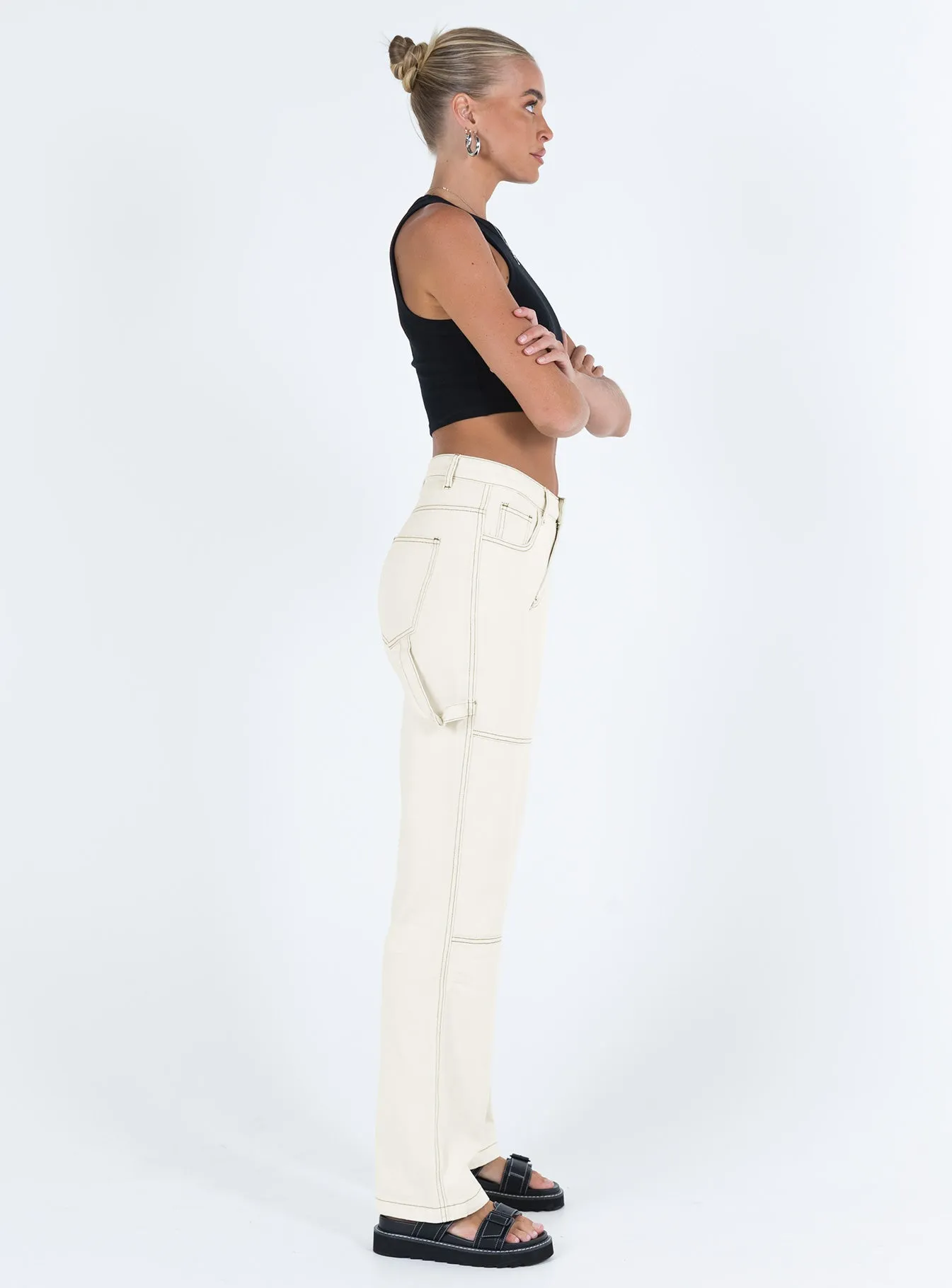 Copeland Jeans White Tall Smart Comfort