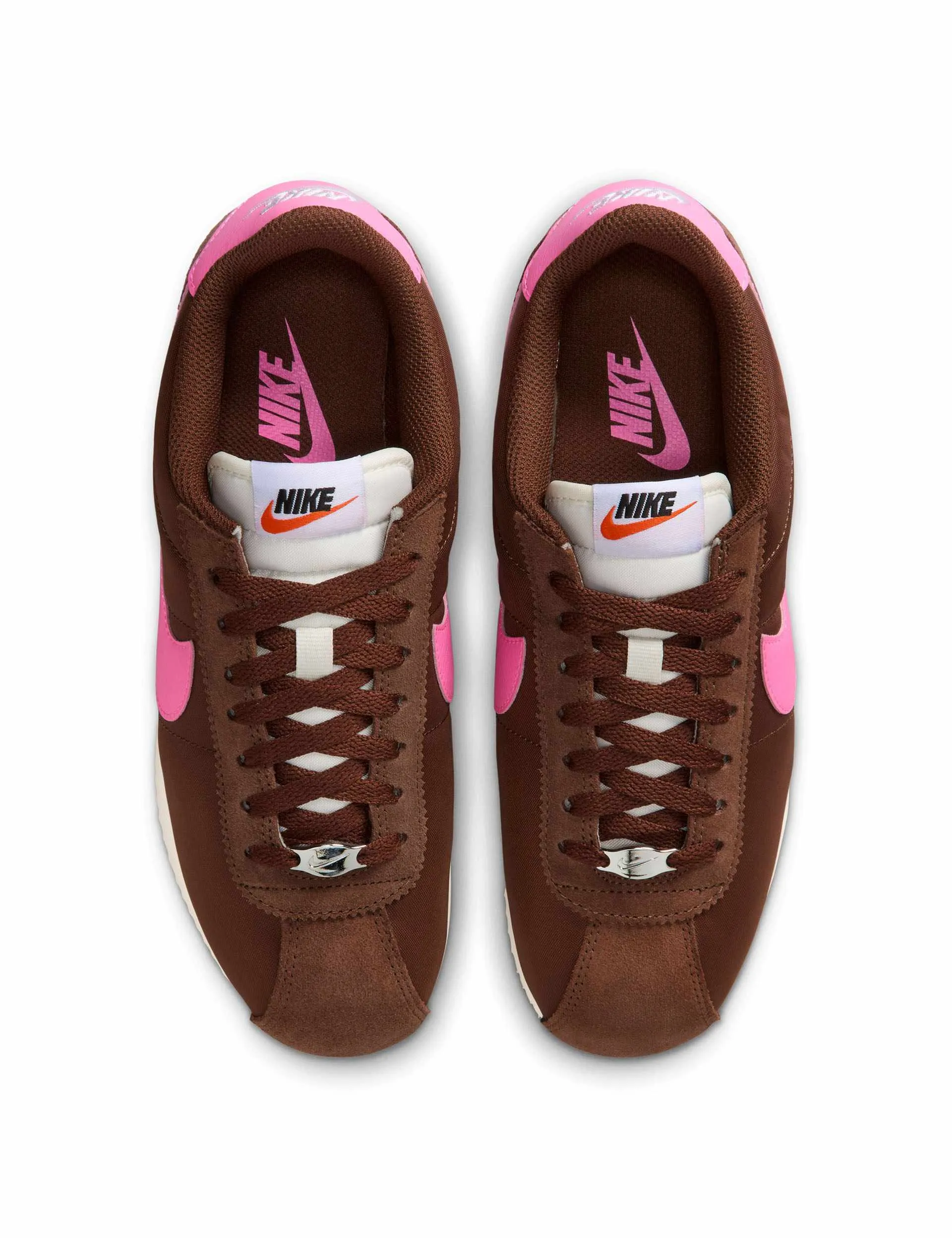 Peak Path Soft Padding Cortez Textile Shoes - Fauna Brown/Sail/White/Pink Spell