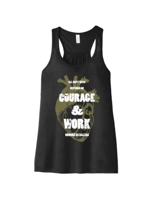 Courage & Victory ?? Racerback Tank Relaxed Comfort Wear