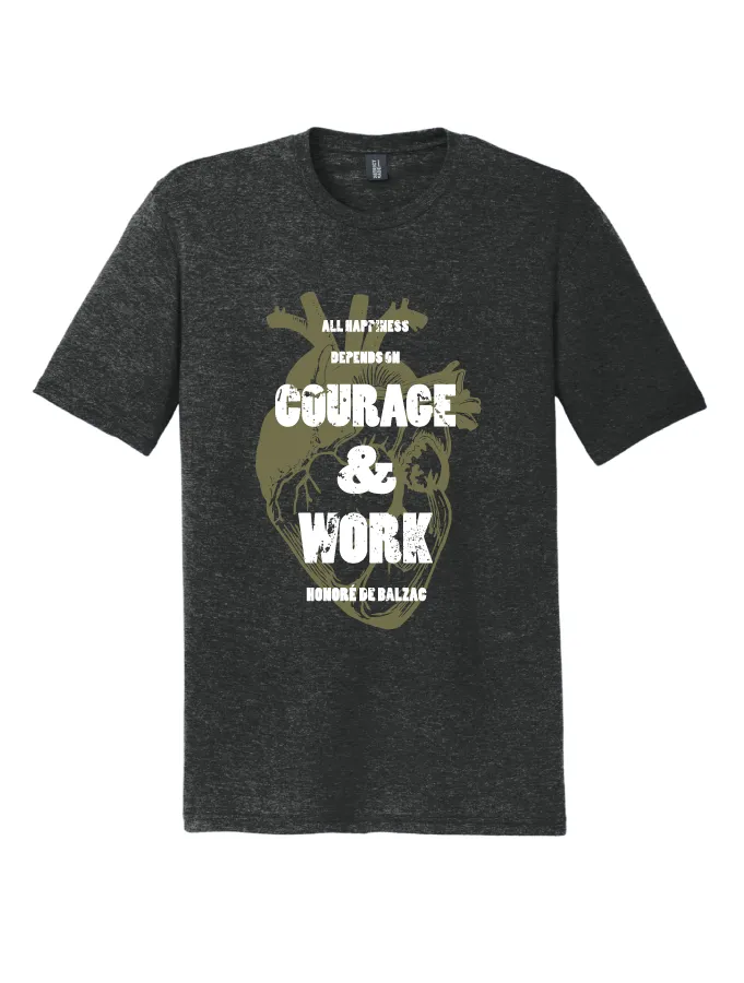 V neck style Bohemian freedom Courage & Work ?? Unisex T-Shirt