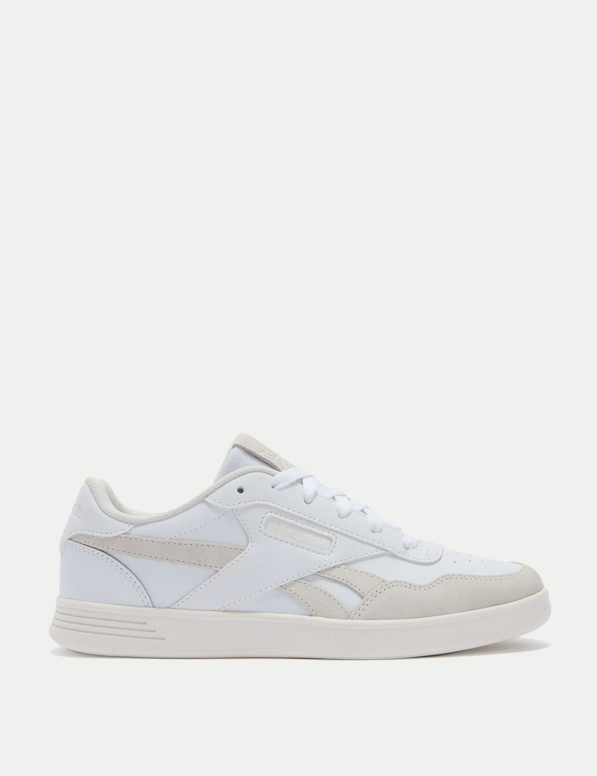 Plain Finish Court Advance Shoes - White/Barely Grey/Chalk