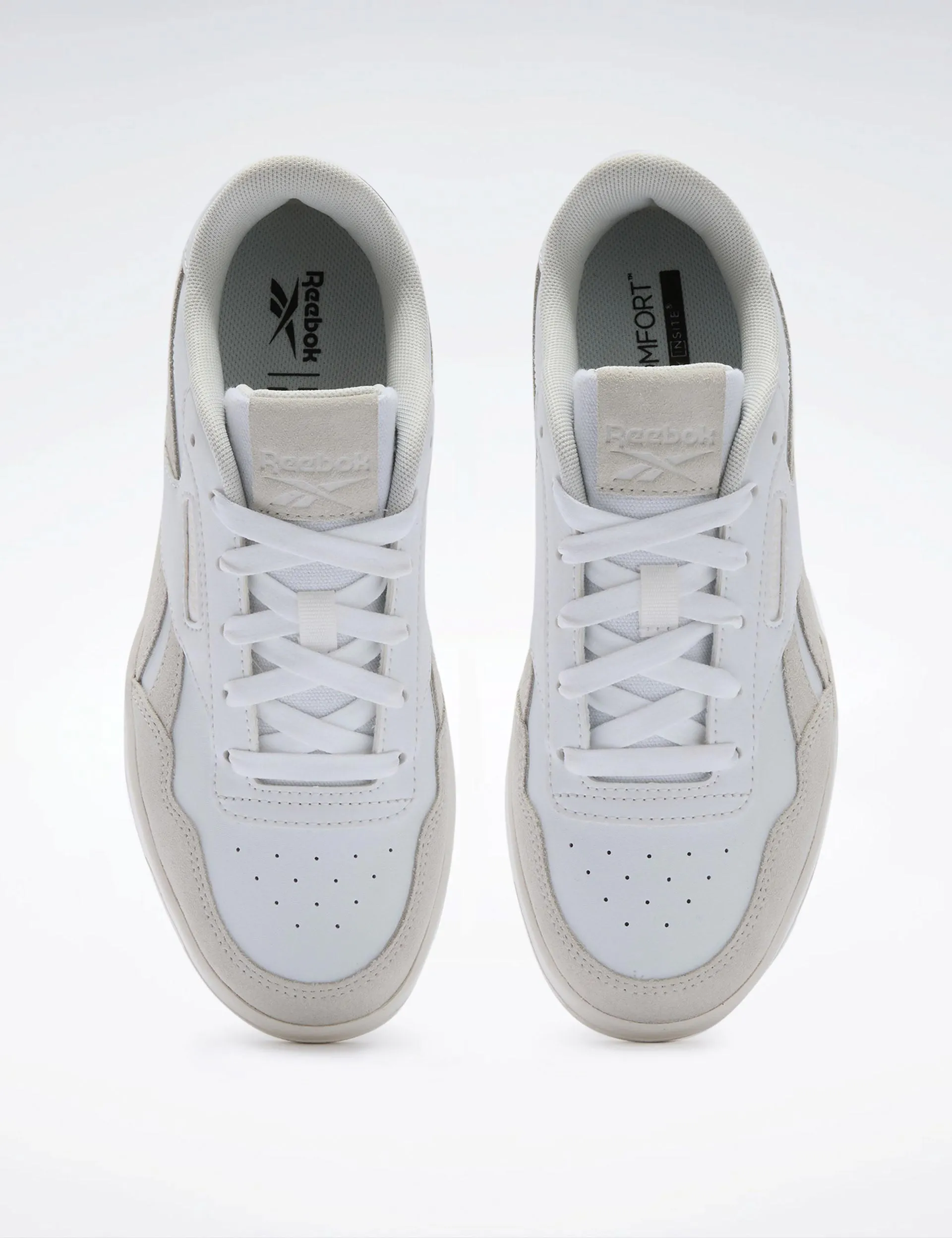 Court Advance Shoes - White/Barely Grey/Chalk Ankle Support Padding Ultra Flex Outsole