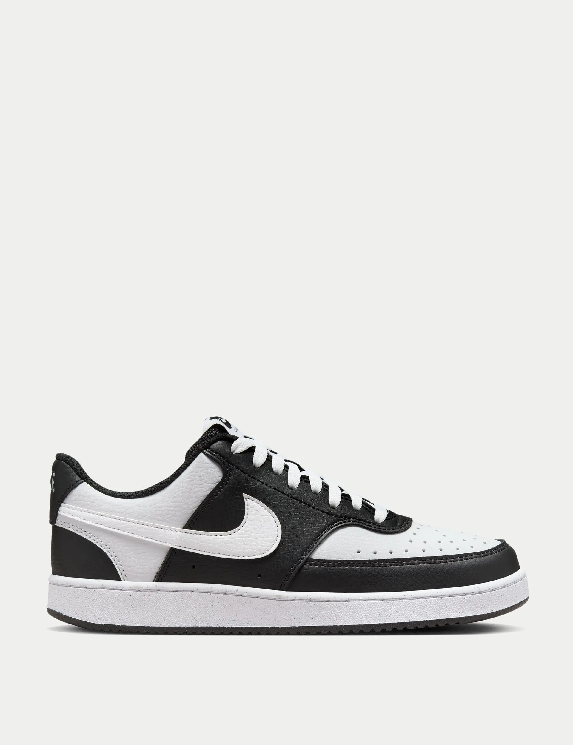 Court Vision Low Next Nature Shoes - Black/White Weather Friendly Ultra grip