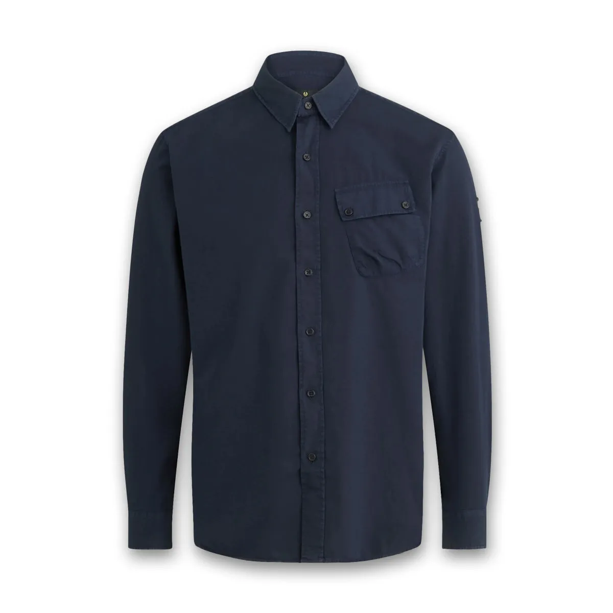 Belstaff - Pitch Twill Shirt in Deep Navy Casual Design Ultra Soft Texture