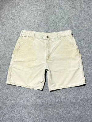 Silk Touch Stain Release Finish 90s carhartt carpenter shorts (36)