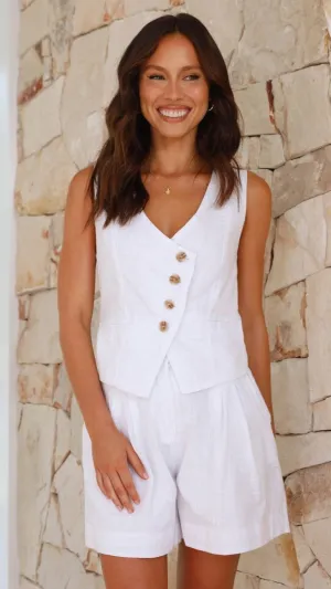 Hakulani Vest - White Outdoor Pants Casual Bottoms