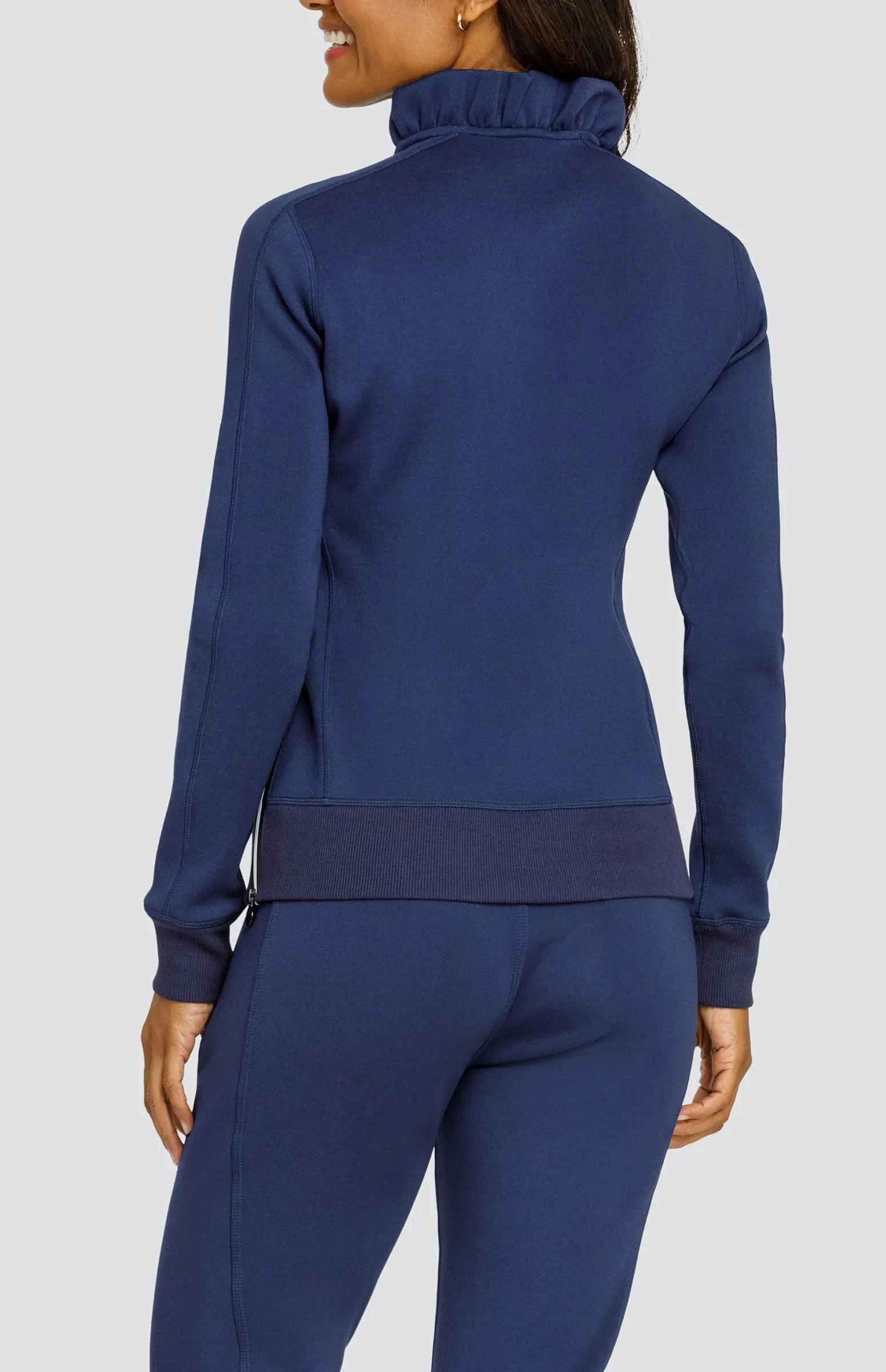 Active Flex Layered Look Wear Condoleezza Navy Blue Pullover