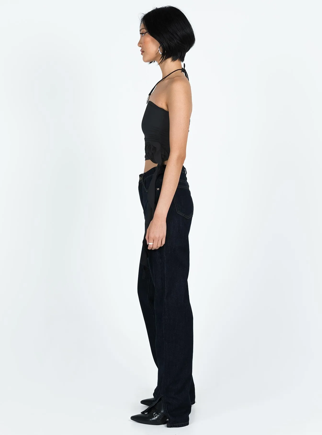 Neutral Tones Sustainable Dye Methods Crawford Jeans Dark Denim