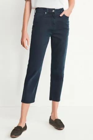 Cropped Slim Leg Jeans Slim Design