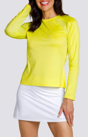 Crystah Top - Sunglow stain resistant coating Slim fit sleekness