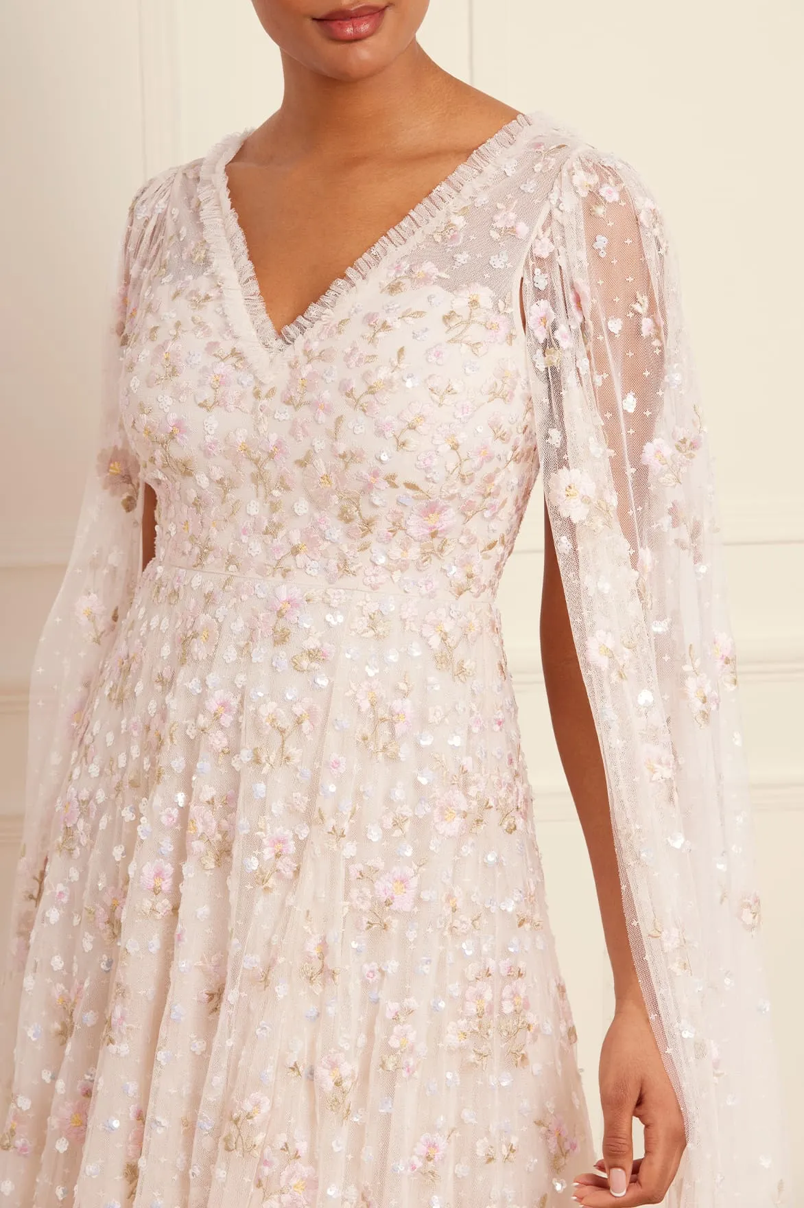 Dahlia Ditsy Ankle Gown Walk Grace Comfort and Elegance