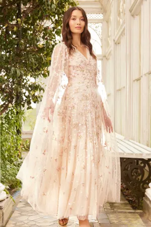 Daily Comfort Korean Mood Dahlia Ditsy Ankle Gown