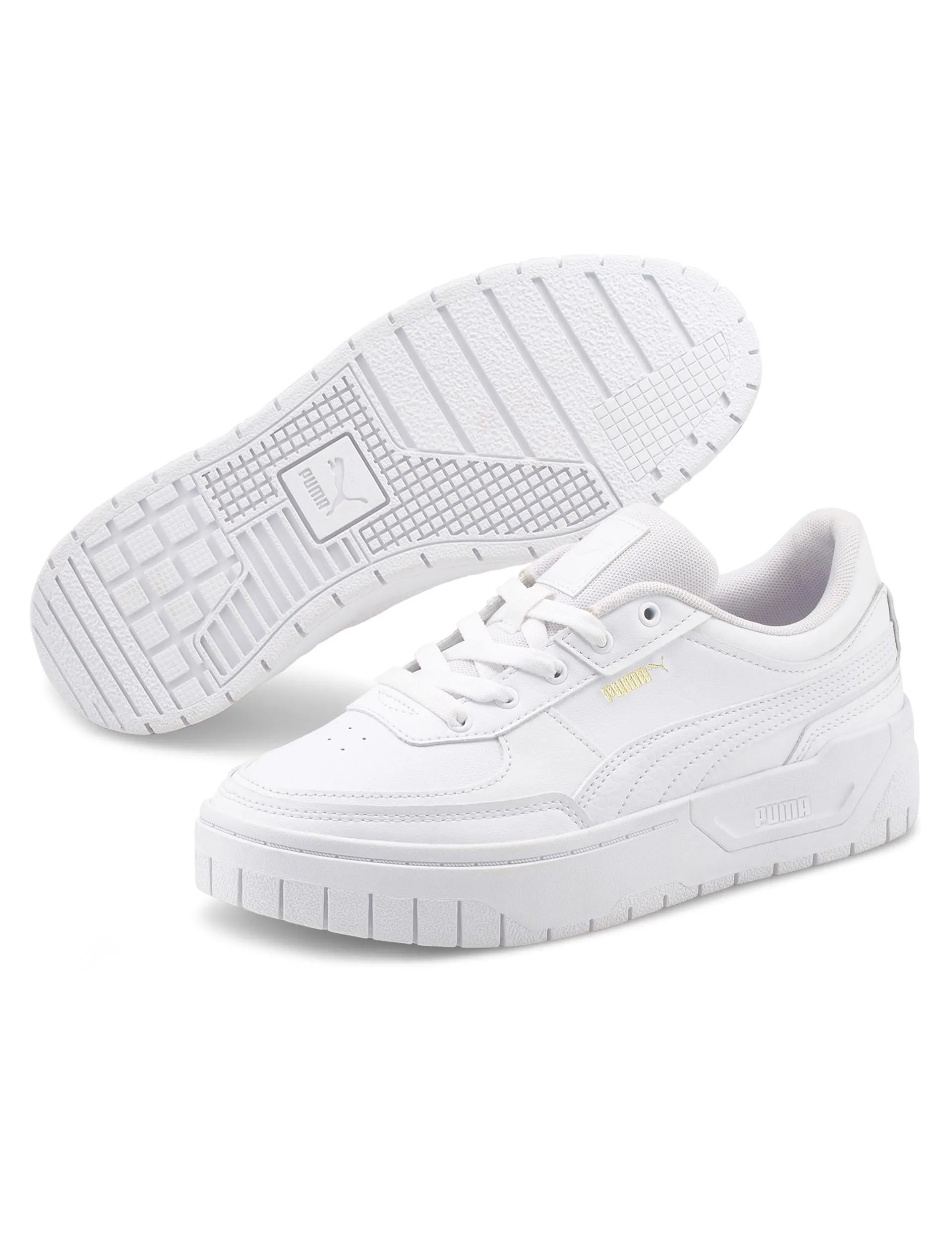 Cali Dream Leather Sneakers - White Premium Fit Sweat   wicking