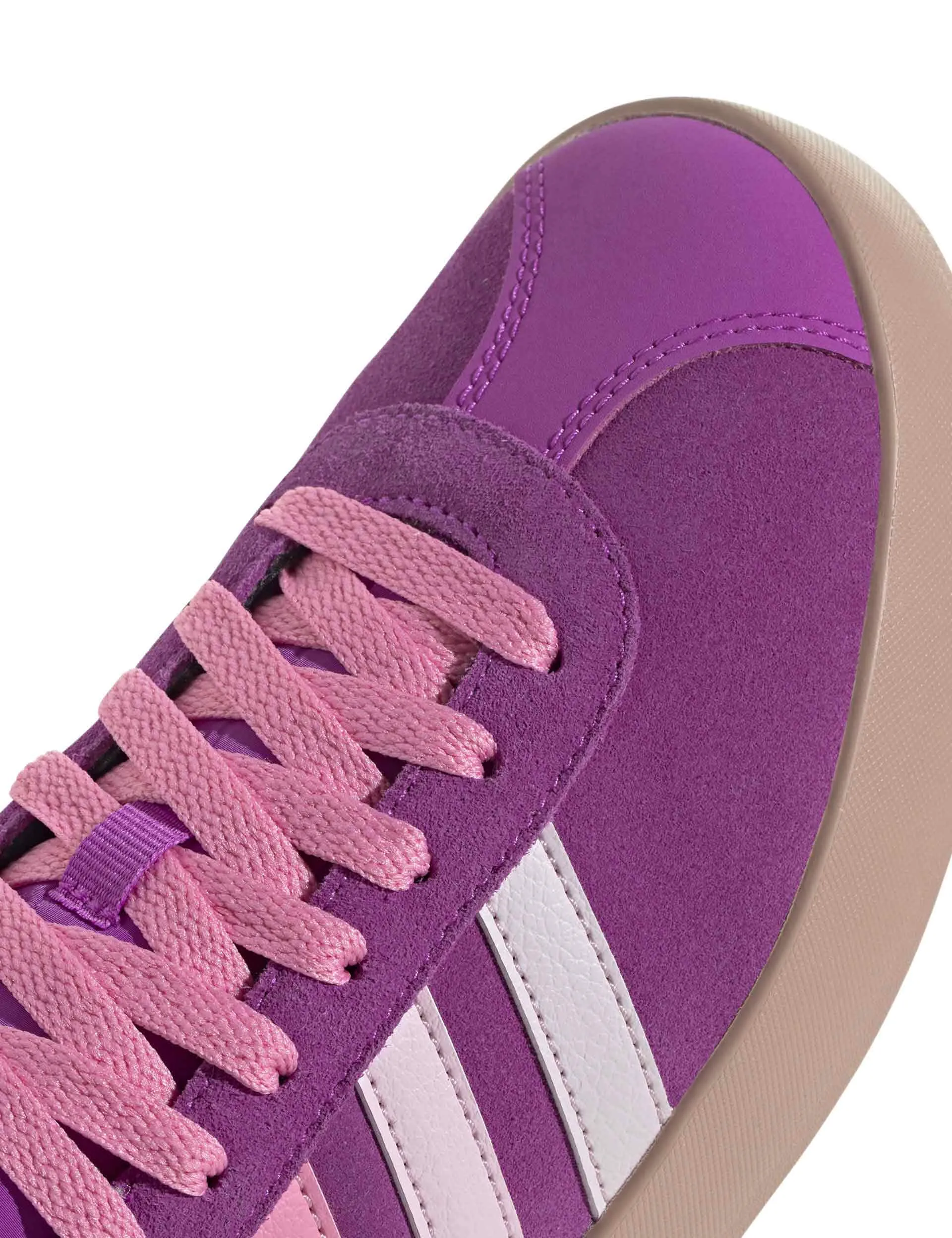 VL Court 3.0 Shoes - Flash Pink/Bliss Pink/Gold Metallic Moisture Wicking Lining
