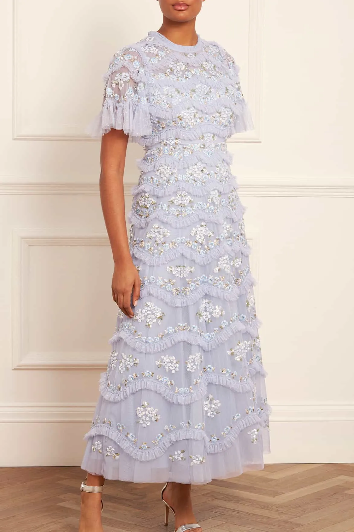 Quick Match Daisy Wave Ankle Gown