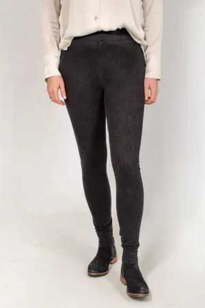 Chic Design Look Riveted Stress Points Damask Print Jeggings