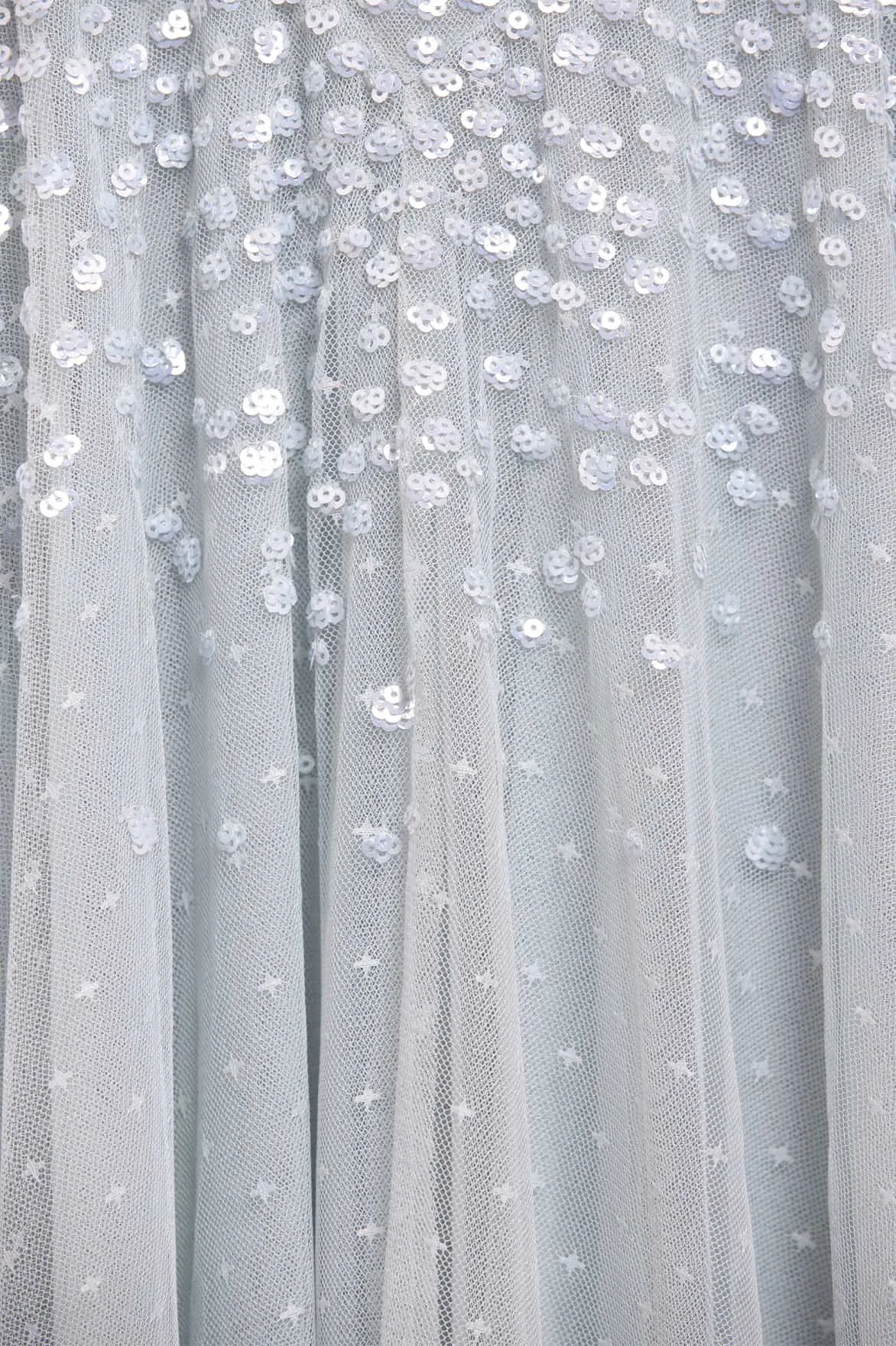 Weekend Edge Dappled Sequin Off-Shoulder Ballerina Dress