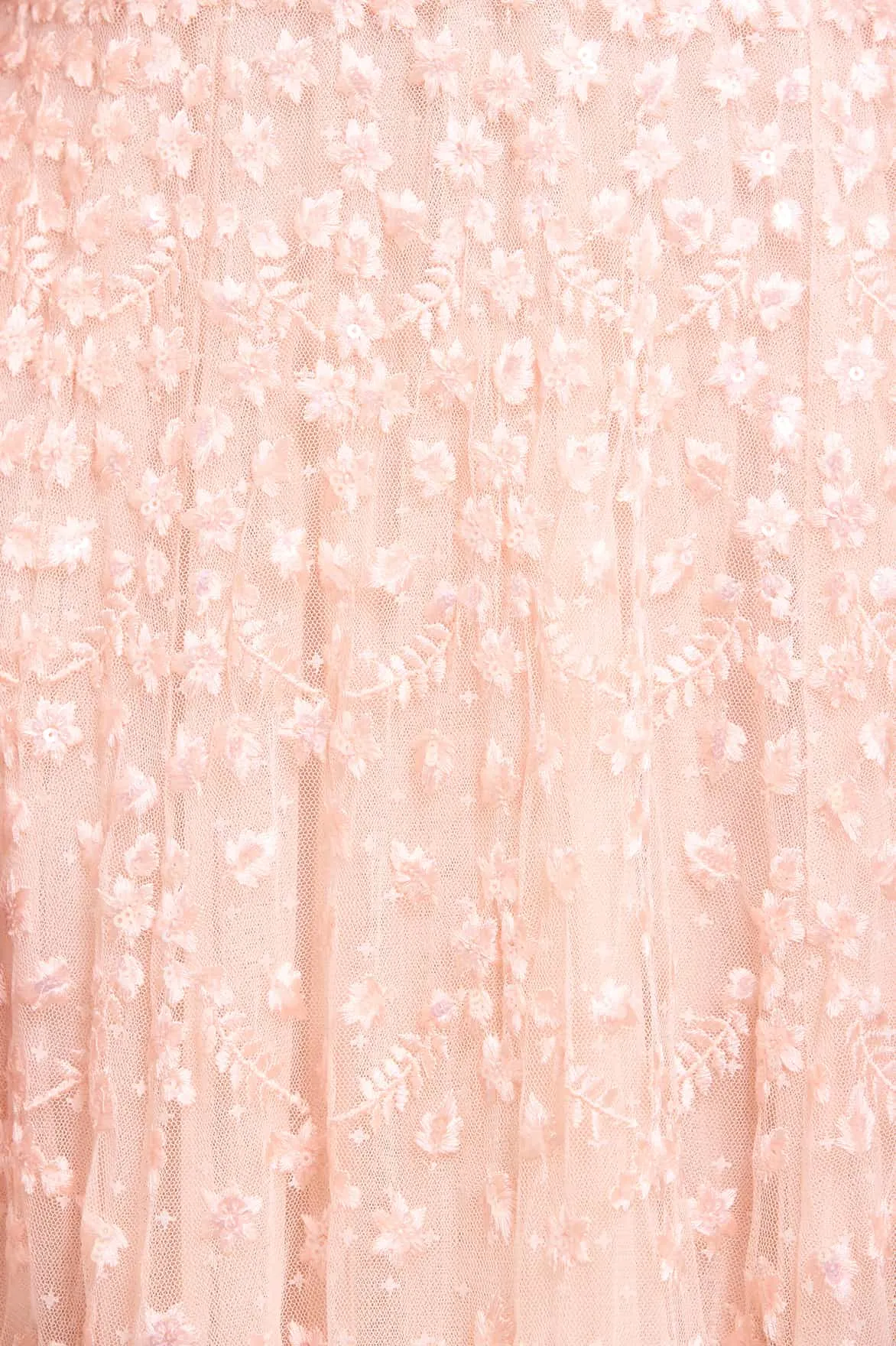 Side Pleats Printed-Fabric Clover Cape Sleeve Ankle Gown