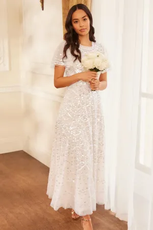 Deco Dot Gloss Ankle Gown Summer Staple