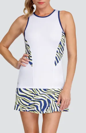 Diamond Tank - Lemon Zebra - FINAL SALE Everyday Trend MultiPly Fabric