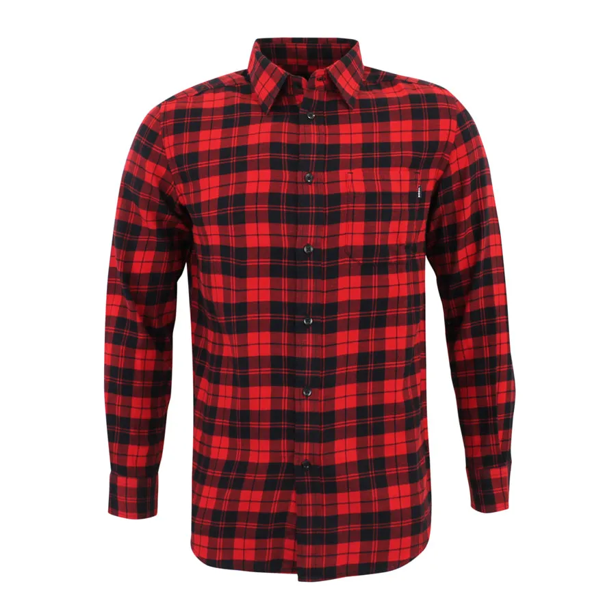 Diesel - S-MOI-CHK Check Shirt in Red Sustainable production Collared