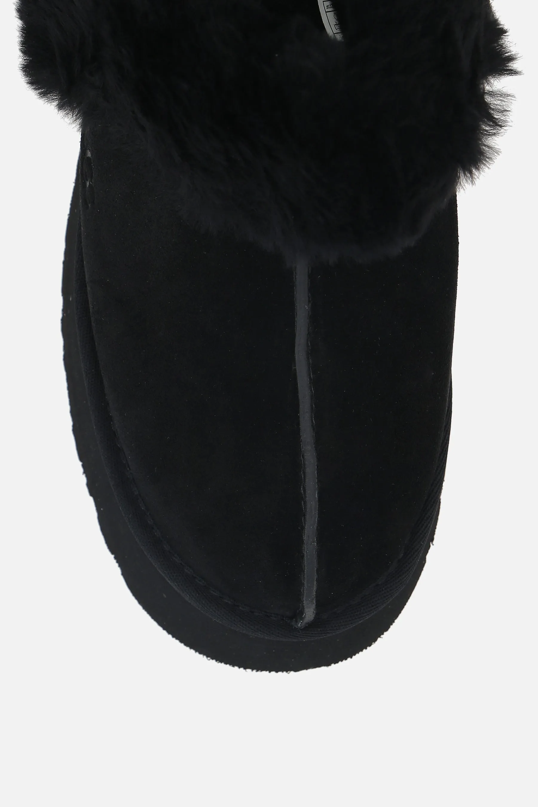 Disquette flatform slippers in suede Anti Slip Feature Break Step