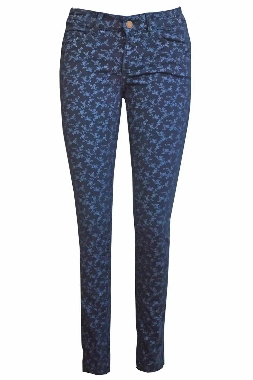 Versatile Look Holiday Vibes Stretch Ditsy Floral Jeans