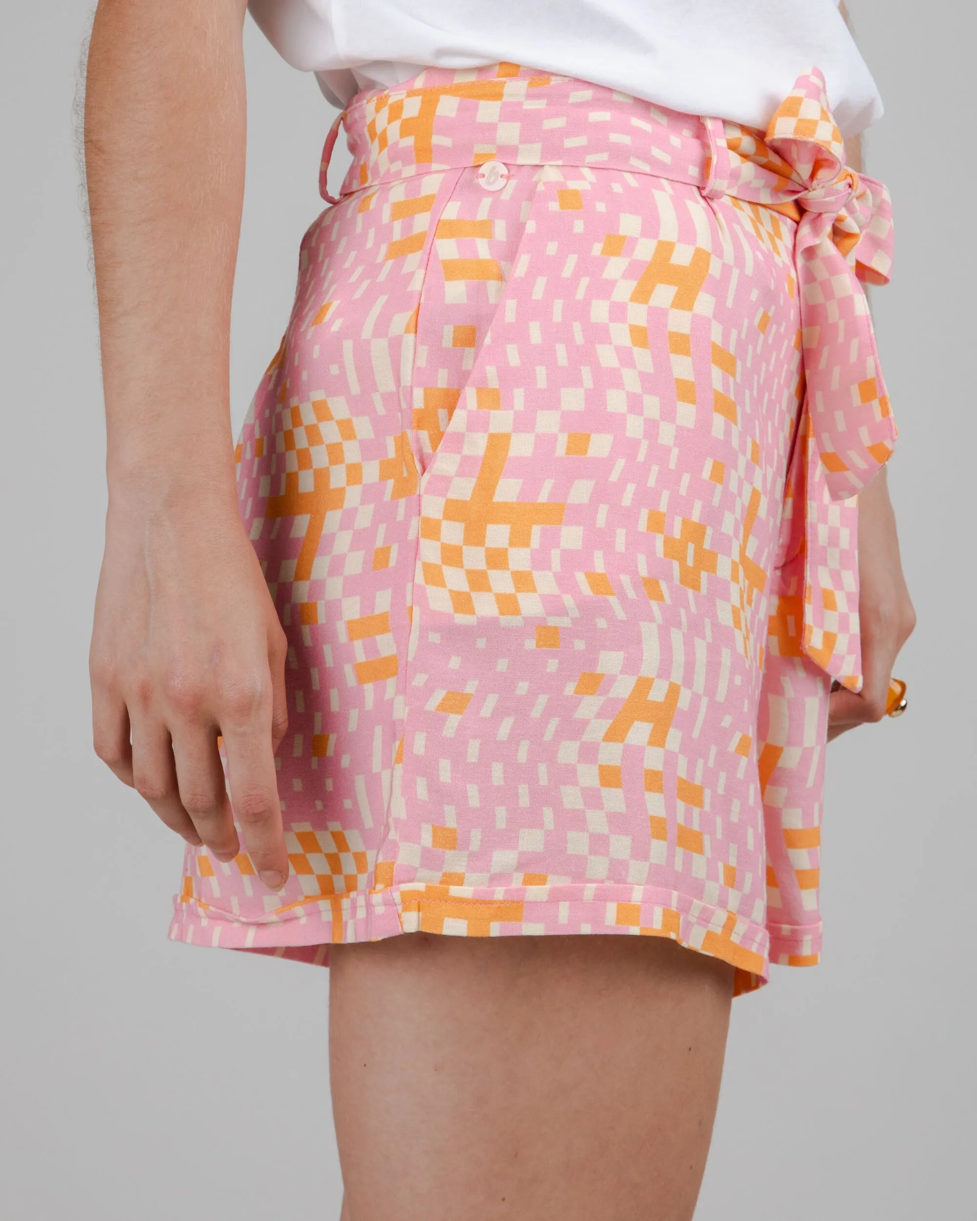 Dizzy Belted Shorts Rose Anorak