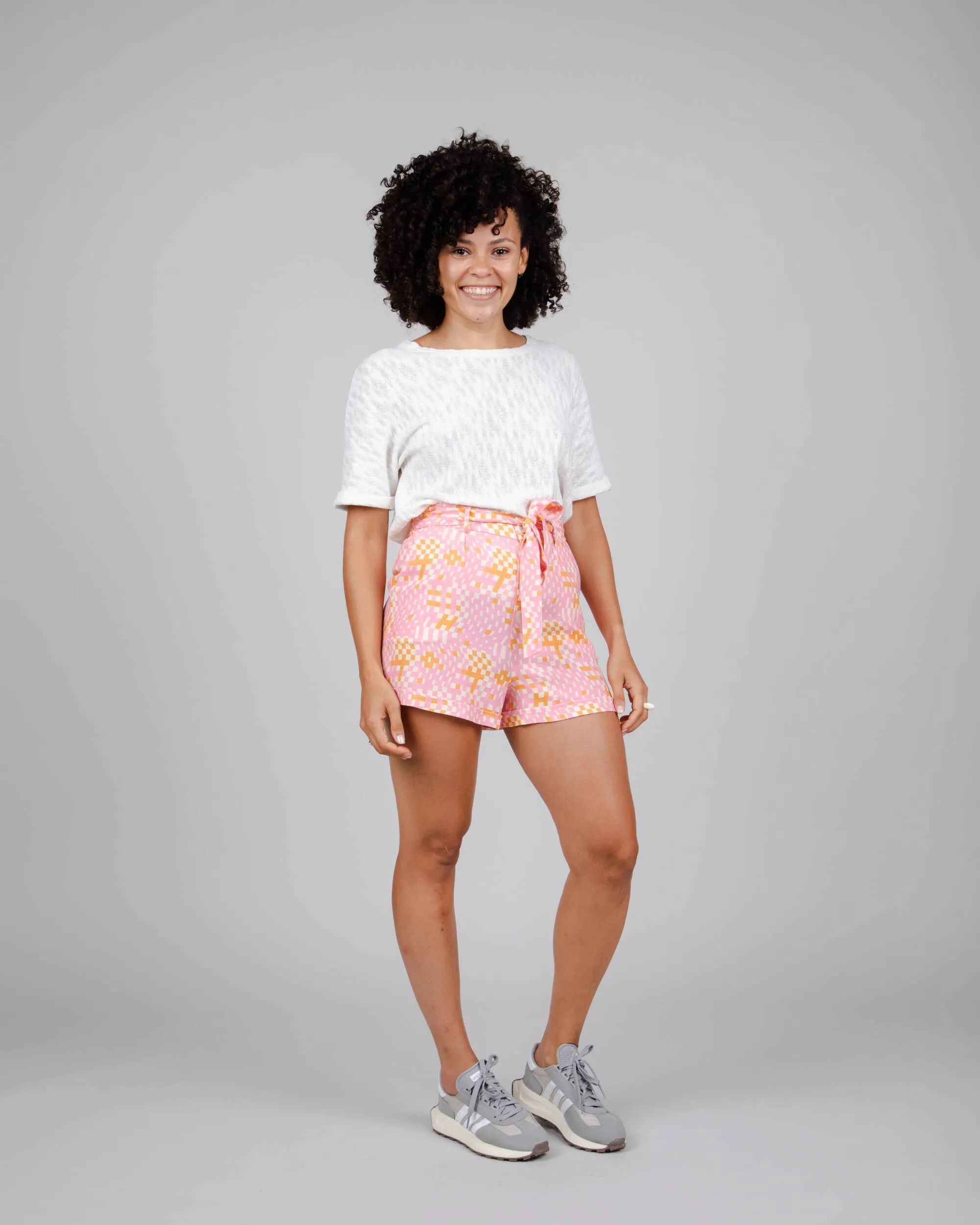 Dizzy Belted Shorts Rose Board shorts