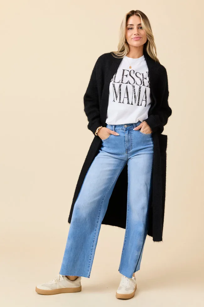 City Commuter Laken Solid Black Sweater Coat Emily Fauver X Pink Lily