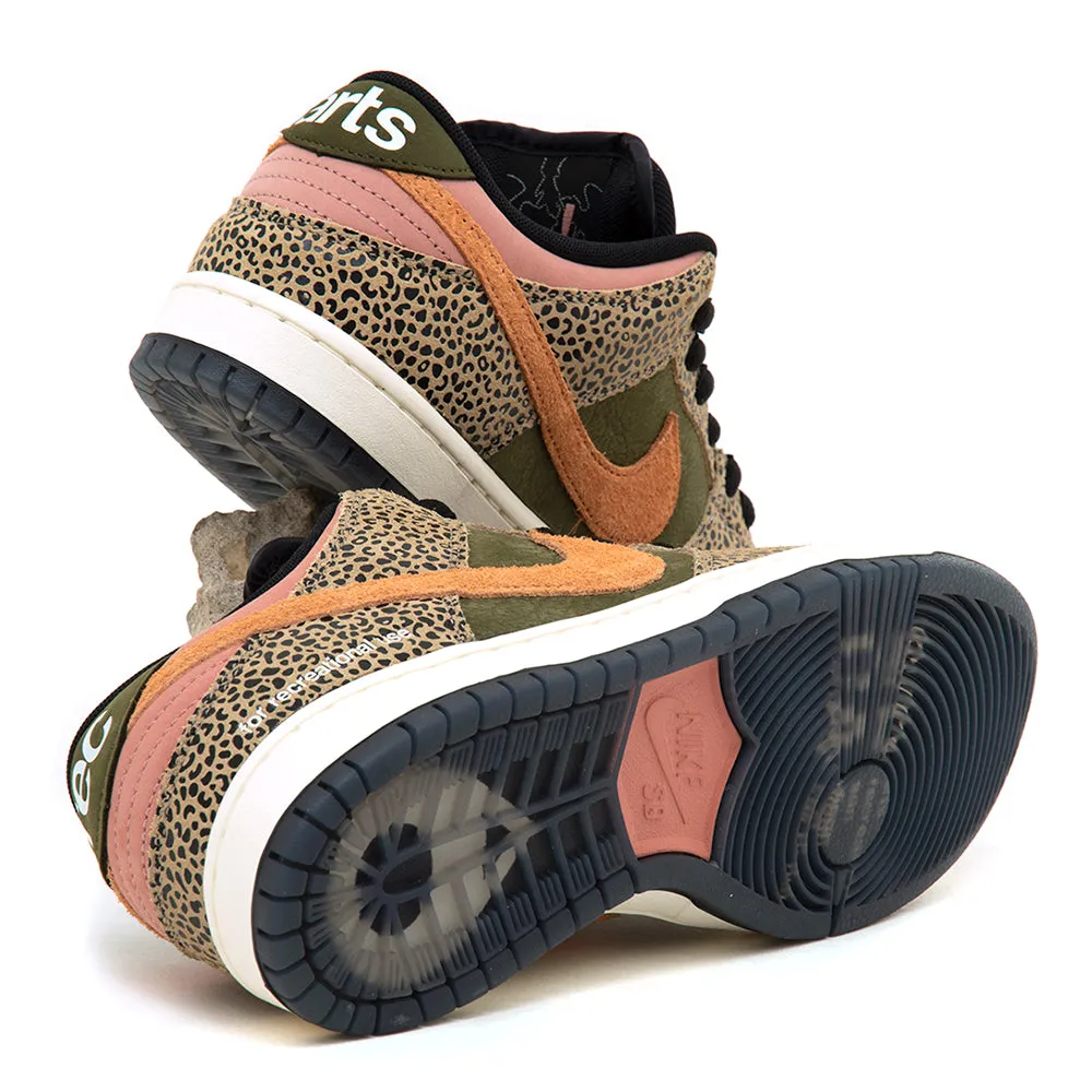 Court Grip Dunk Low Pro (Khaki/Amber Brown-Rough Green-Rust Pink)