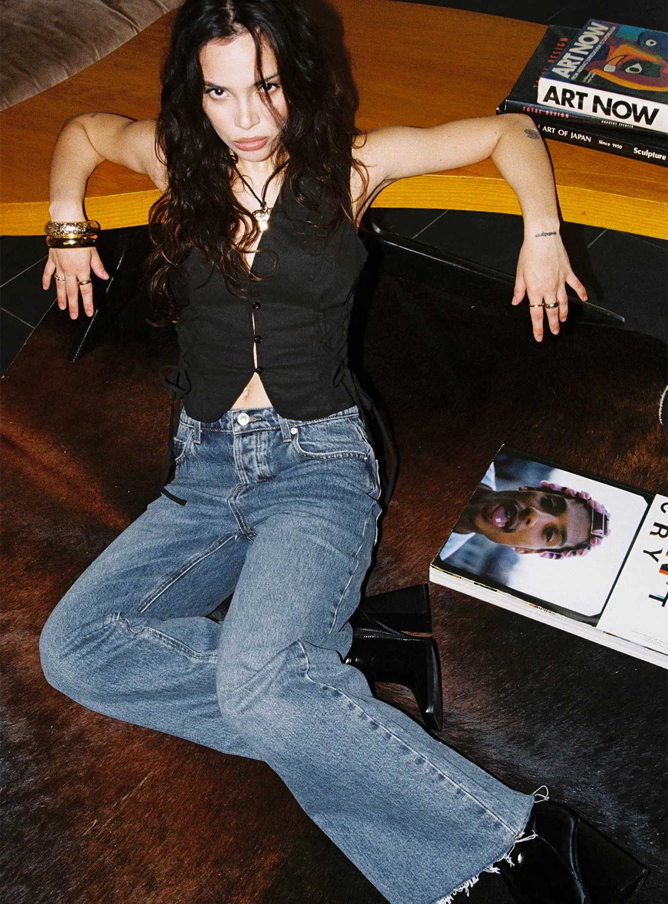 Student Outfit Work Ready Winter Warmth Durable Fawcett Jeans Dark Wash Denim Petite