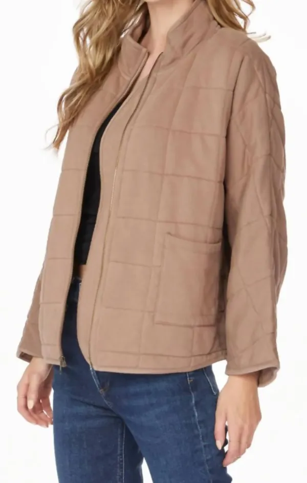 Eco Friendly Wool blend Mockneck Straight Sleeve Jacket