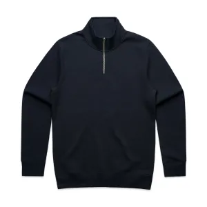 Stencil Half Zip Crew | NAVY Fast Wear Smooth Layer