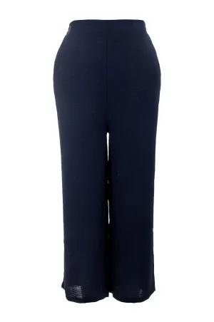SturdyBeltLoops Mid Calf Pants | NAVY | 7362C1