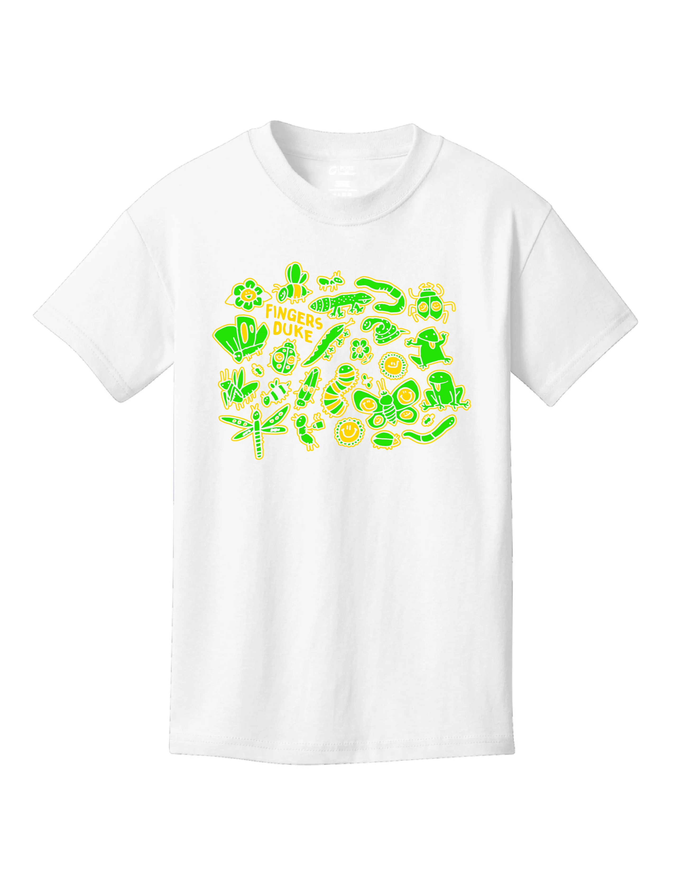 Microfiber Blend Bugz ?? White Youth T-Shirt