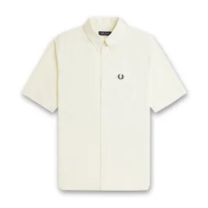 Fred Perry - Oxford SS Shirt in Ecru timeless
