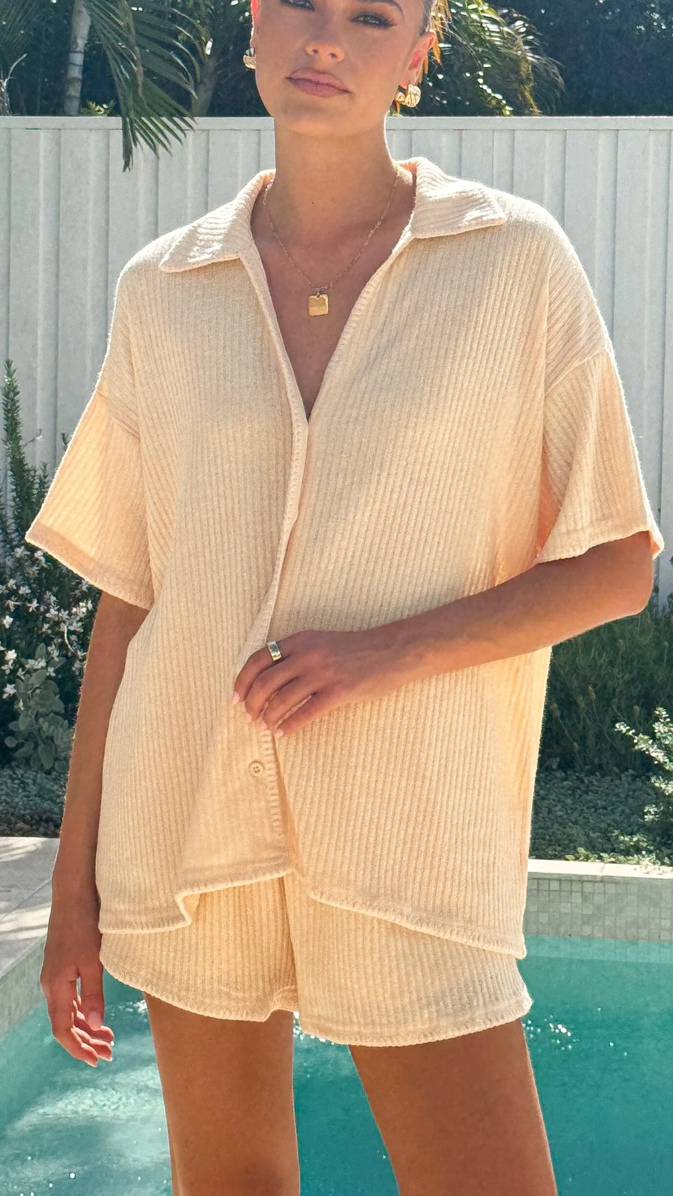 Eden Knit Top and Shorts Set - Yellow EcoFriendlyProduction fresh start