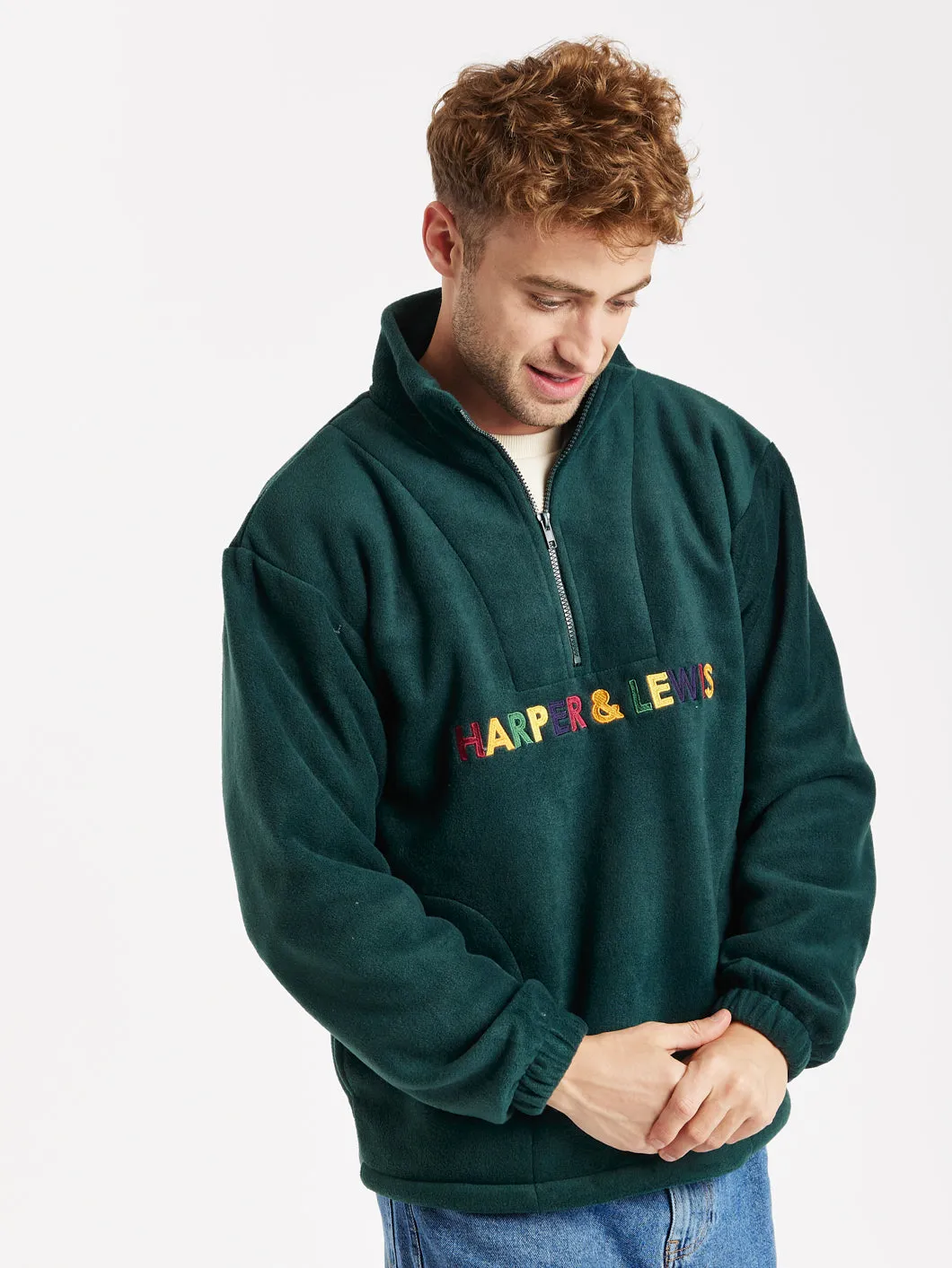 Ultra Soft Nap Elderberry 1/4 Zip Fleece Forest