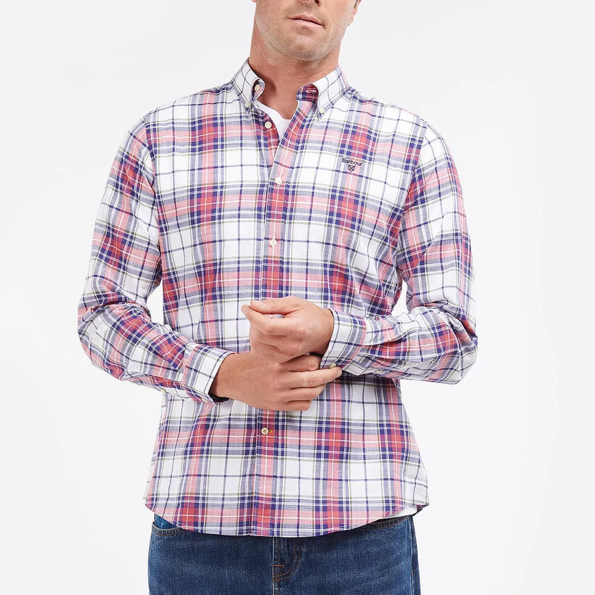 Barbour - Blakelow Tailored Fit Shirt in Whisper White All Season Wear UltraLightweight