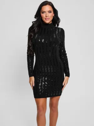 Professional Look Versatile occasion dress Black Sequin Bailey Mini Dress