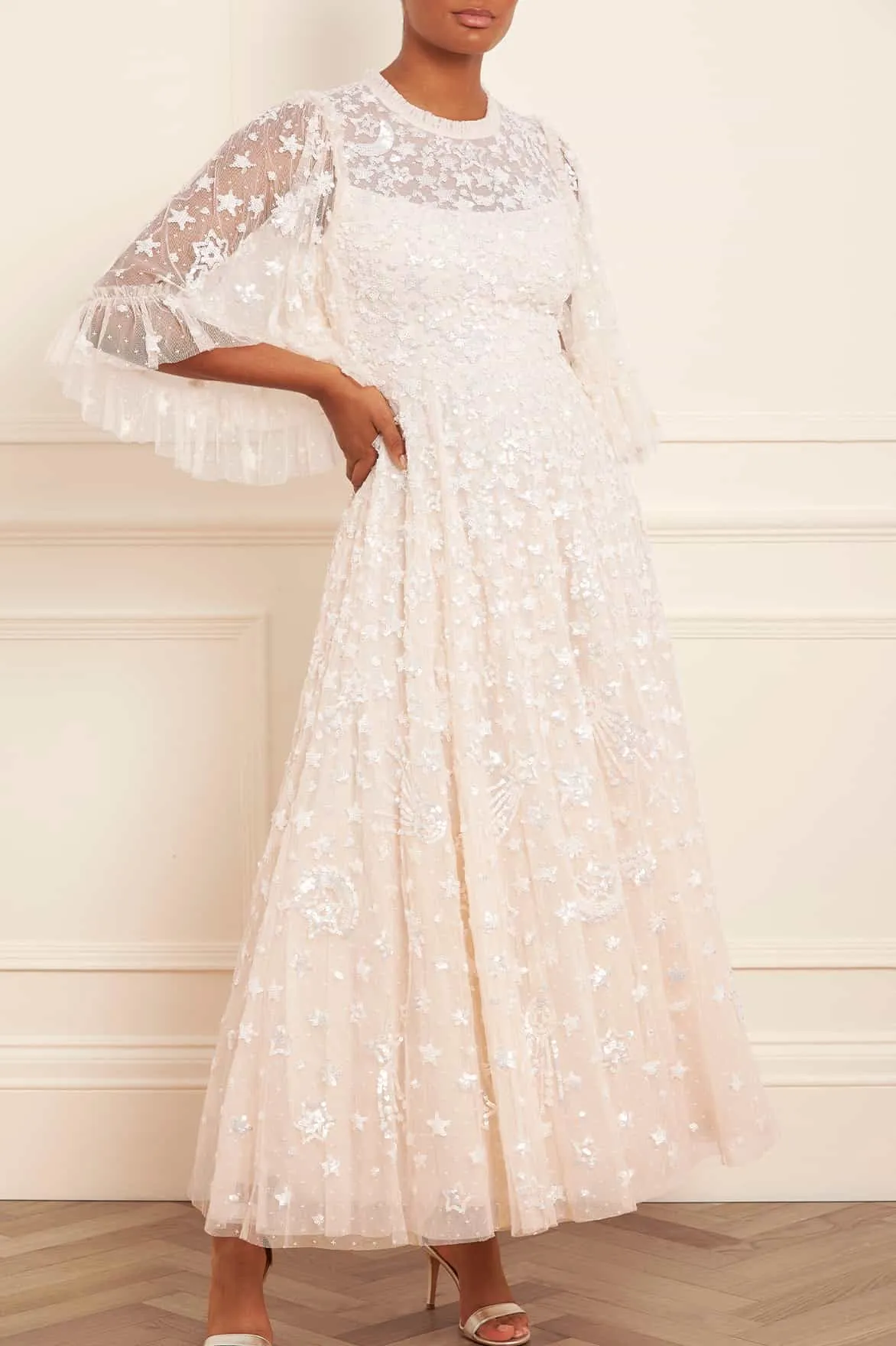 Constellation Gloss Ankle Gown Comfortable shift dress