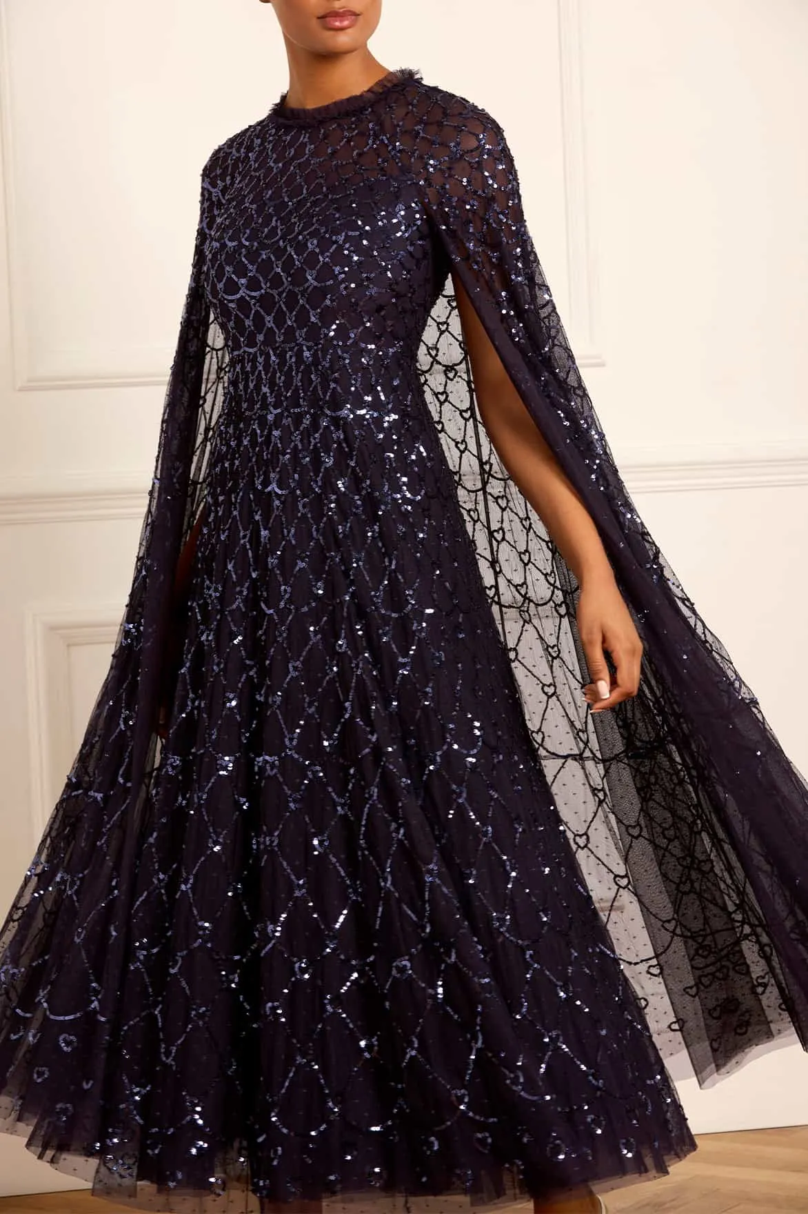 Heart Lattice Ankle Gown Minimal Comfort