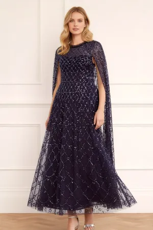 Relax Tones Heart Lattice Ankle Gown