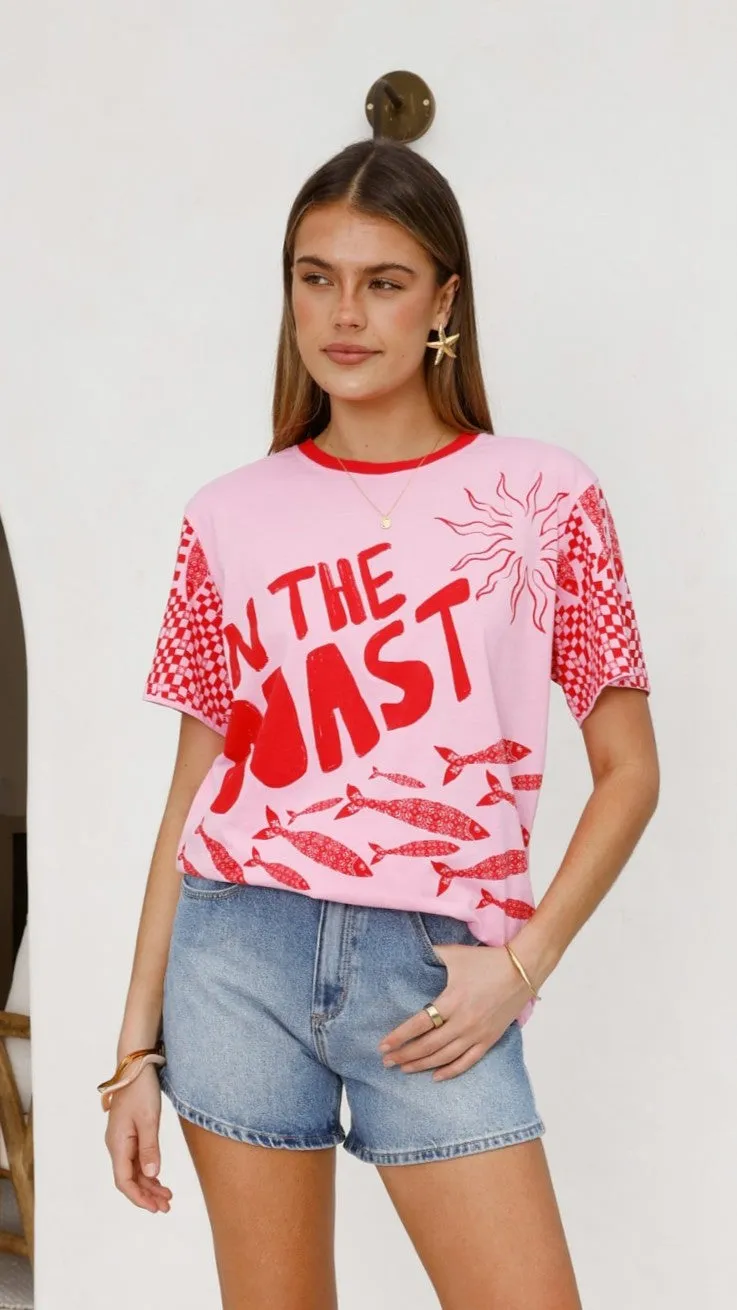 Florrie Tee - Pink/Red Tide ShrinkResistant