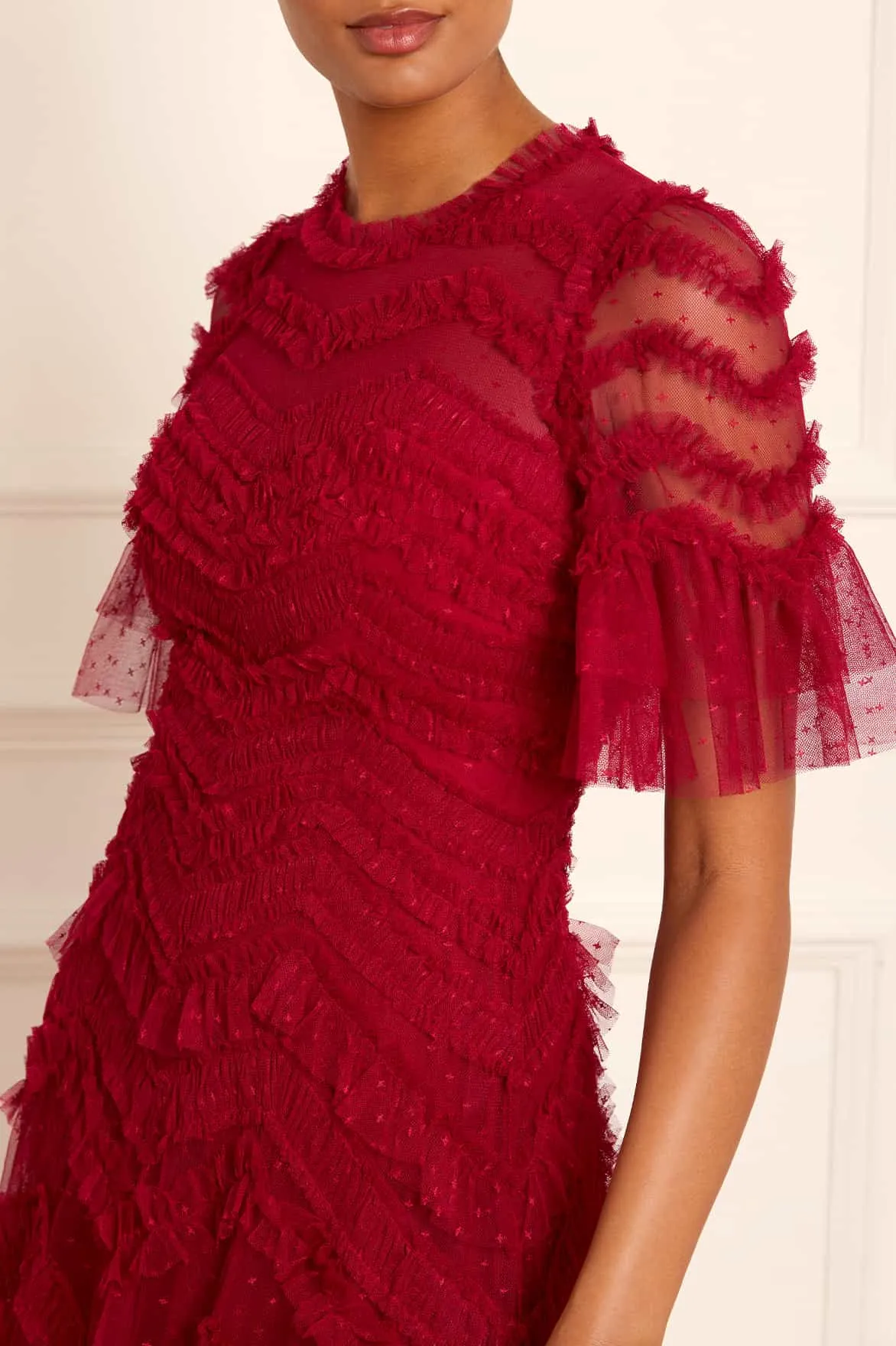 Layering-Piece Elia Short Sleeve Gown