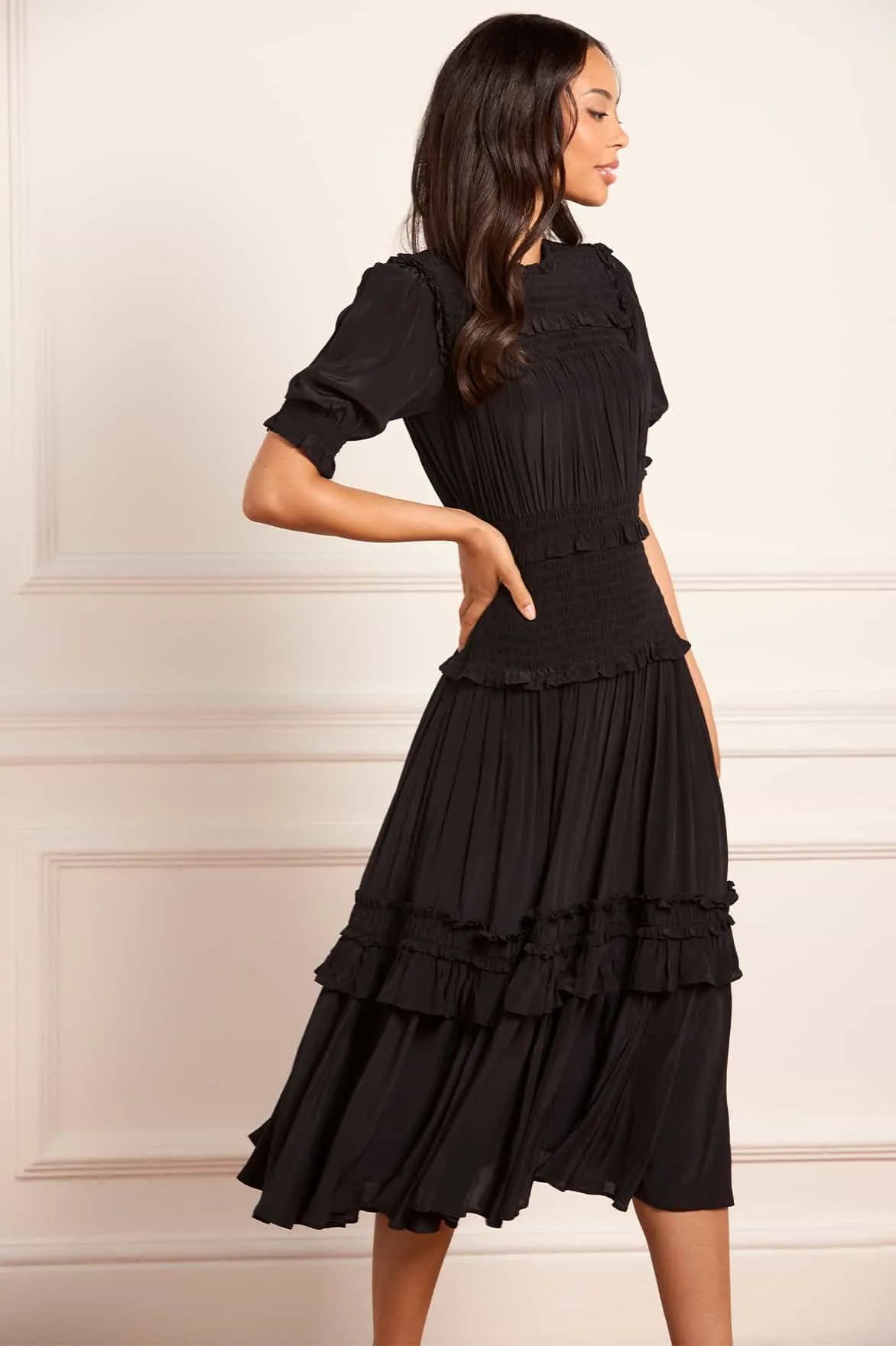 QuickReleaseClasp Timeless Design Emilia Crepe Ballerina Dress