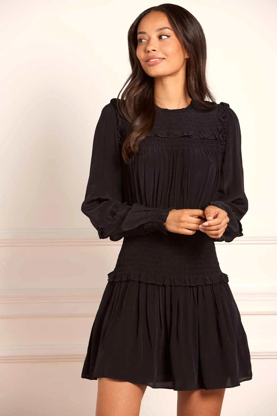 Emilia Crepe Micro Mini Dress Bold Touch