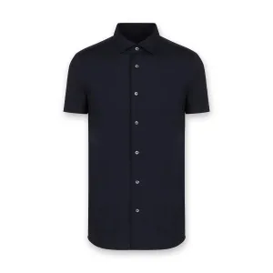 Comfy Pieces Sporty and Cool Emporio Armani - SS Jersey Blend Shirt in Navy