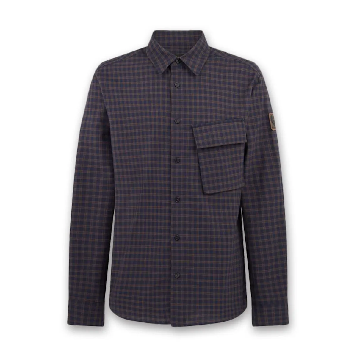 Belstaff - Scale Shirt in Dark Ink/Major Brown Sporty Layer NonIrritatingTags
